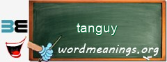 WordMeaning blackboard for tanguy